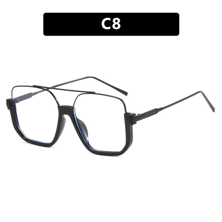 Women oversized sunglasses with trendy square frame and protective UV filter Bowlift