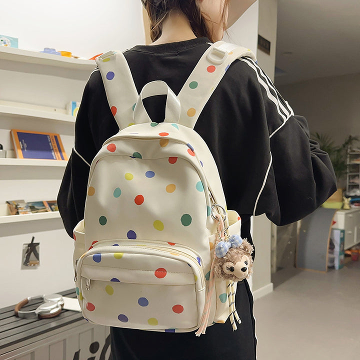 Star-Print Multi-Pocket Backpack Bowlift