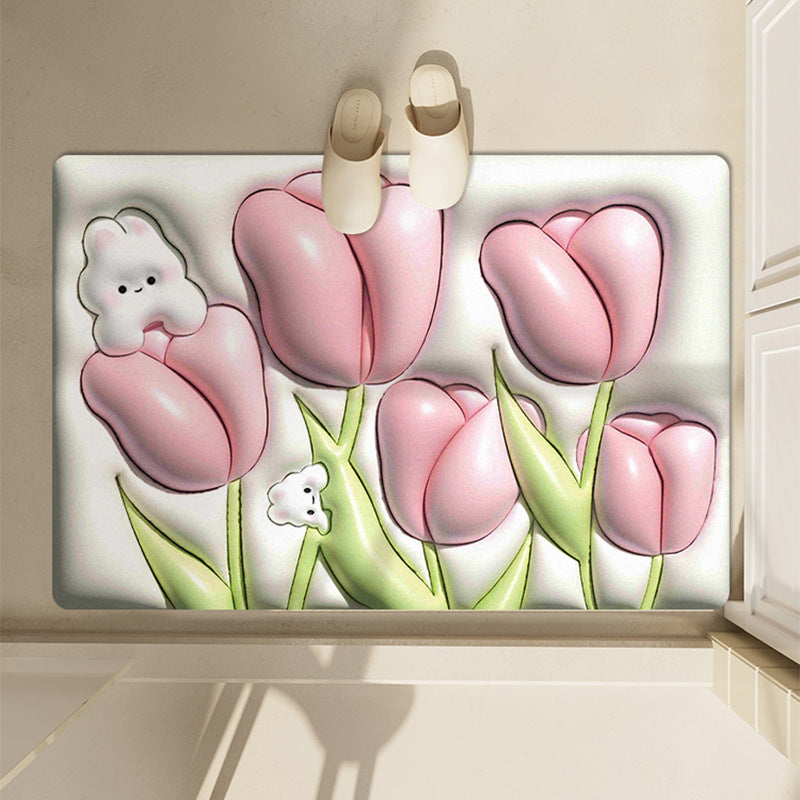 Cute Panda-Themed Bath Mat