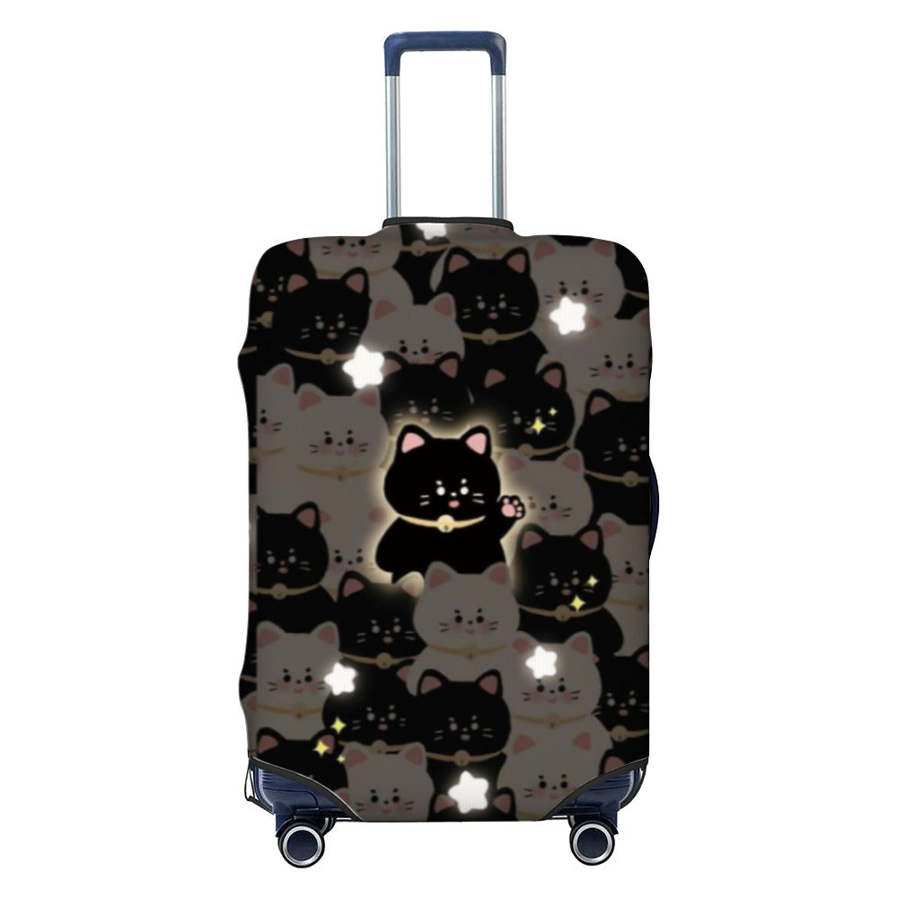 Women Hard Shell Suitcase with Trendy Surf and Palm Design Bowlift