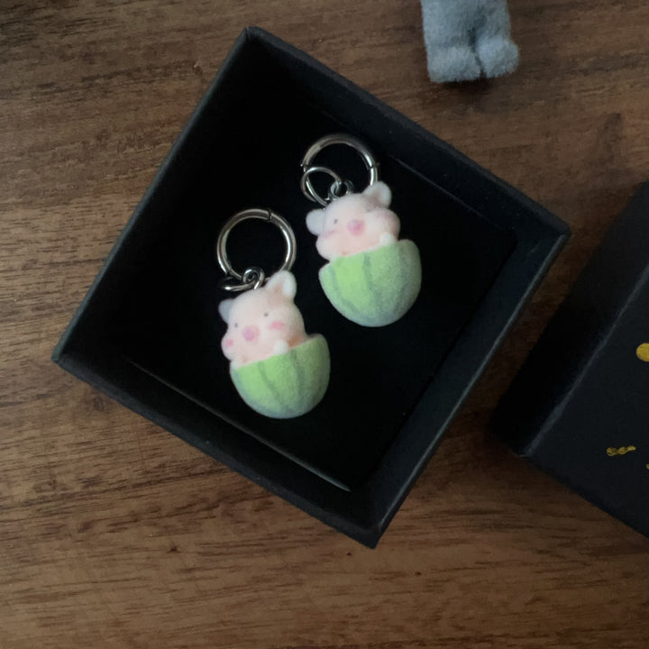 Cute Plush Frog Keychain Bowlift