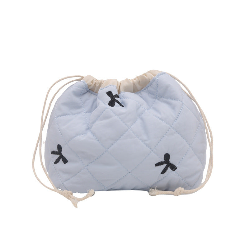 Quilted Drawstring Pouch Bowlift