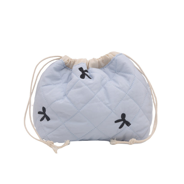 Quilted Drawstring Pouch Bowlift
