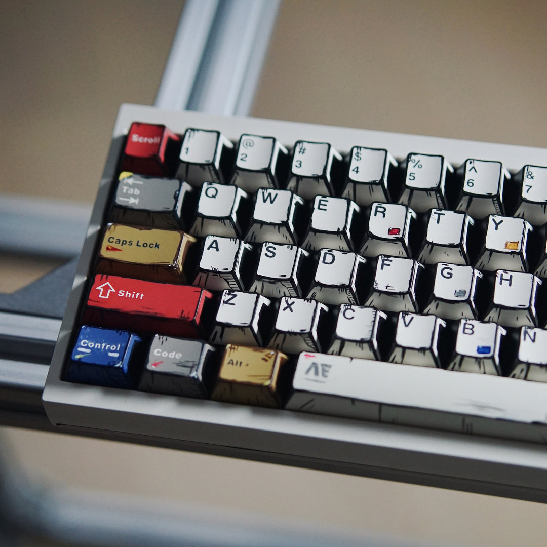 Retro-Themed Custom Mechanical Keyboard Bowlift