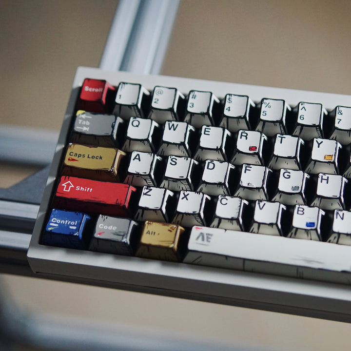 Retro-Themed Custom Mechanical Keyboard Bowlift
