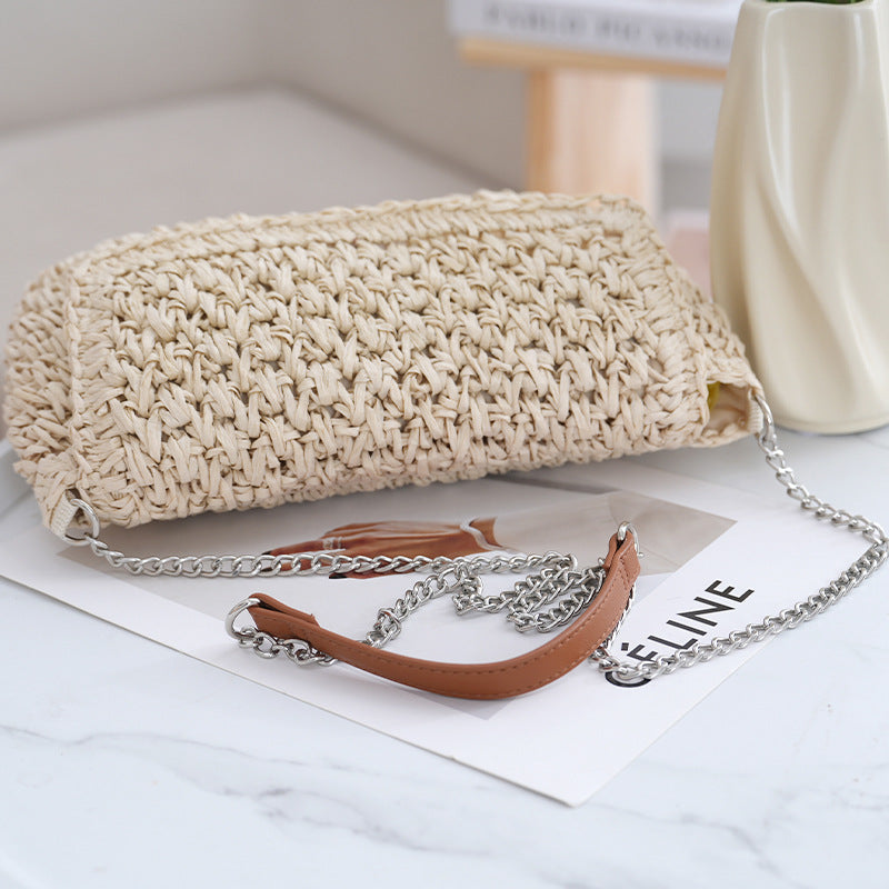 Handmade shoulder bag with metallic accents Bowlift