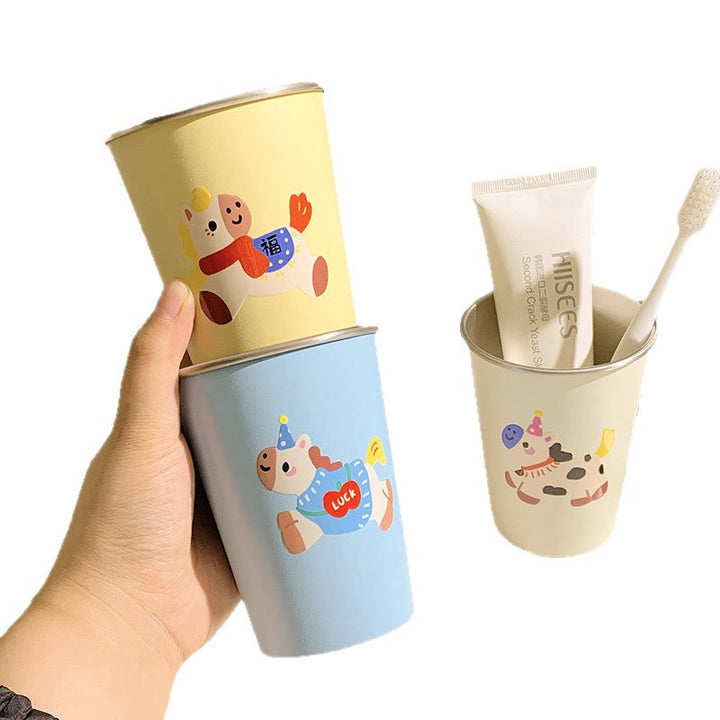 Toothbrush holder with cheerful animal design Bowlift