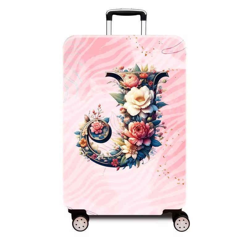 Ladies hard shell suitcase with luxurious floral design Bowlift
