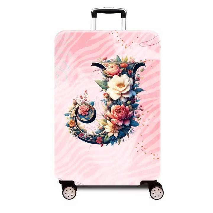 Ladies hard shell suitcase with luxurious floral design Bowlift