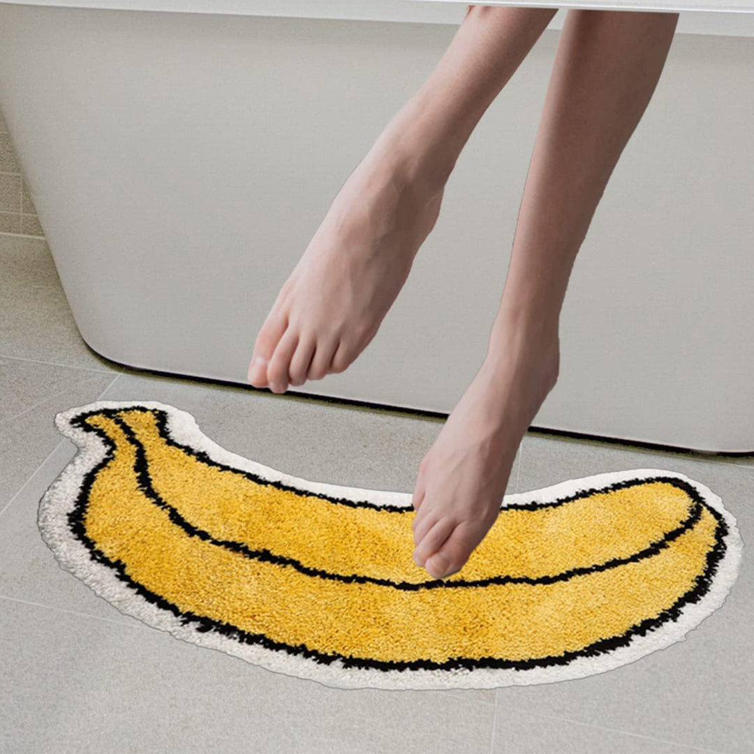 Lemon Slice Shape Bath Mat Bowlift
