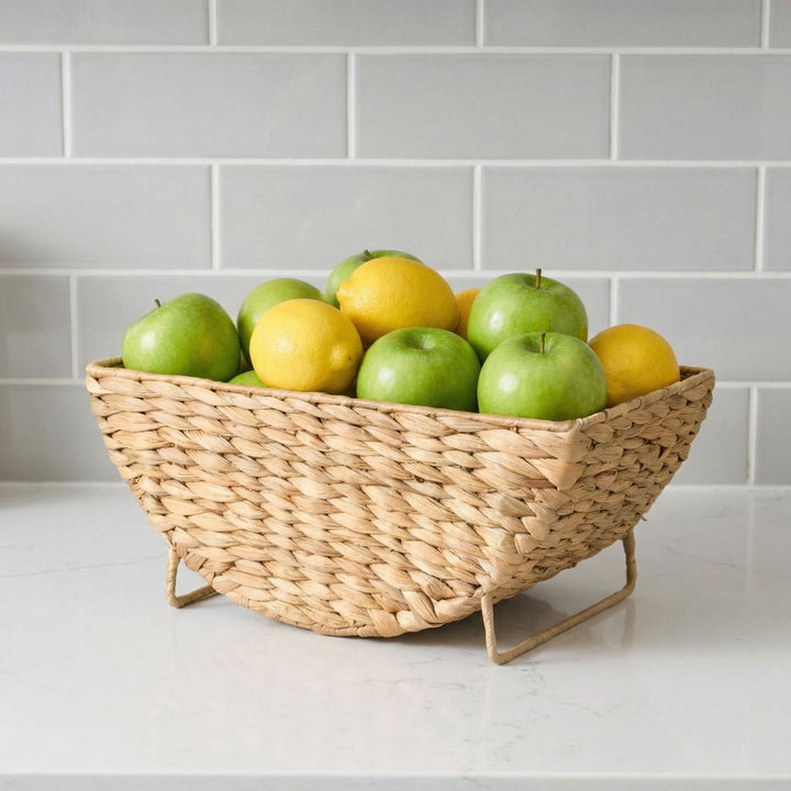 Natural Woven Serving Tray Bowlift
