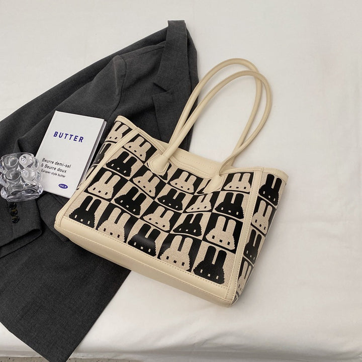 Playful Patterned Tote Bag Bowlift