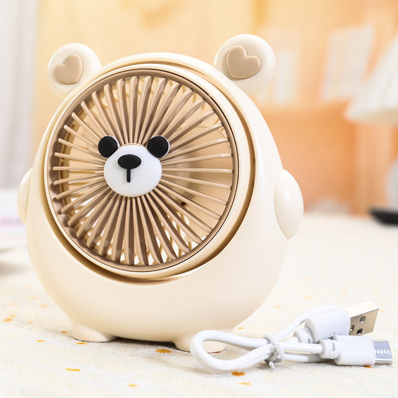 Cute USB desk fan with variable speed control Bowlift