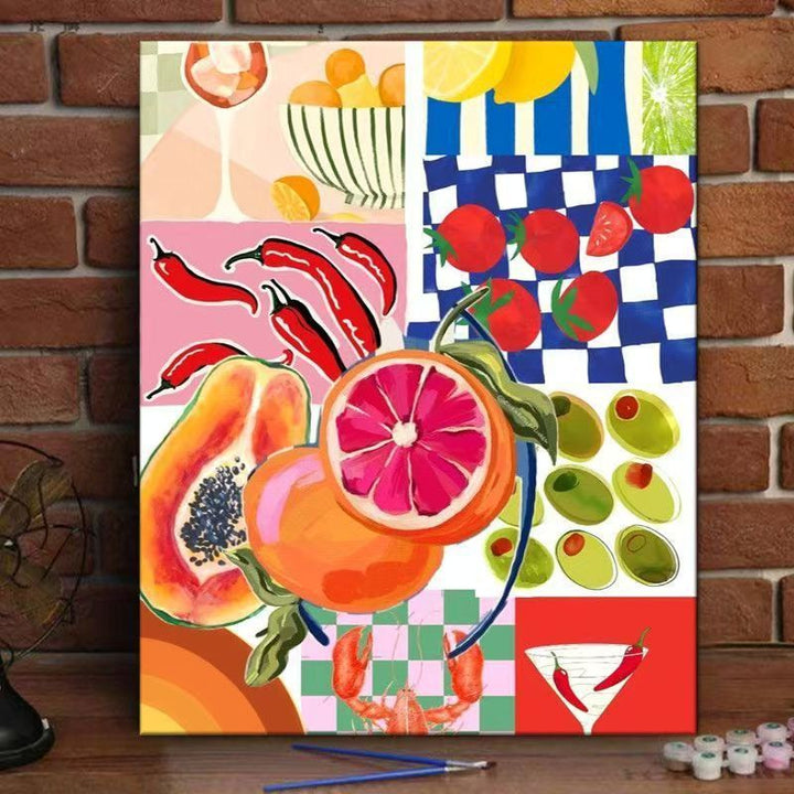 Peach Blossom Decorative Canvas Art Print Bowlift