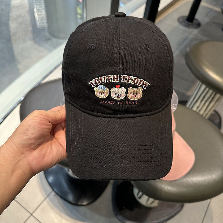 Unisex Embroidered Character Cap Bowlift