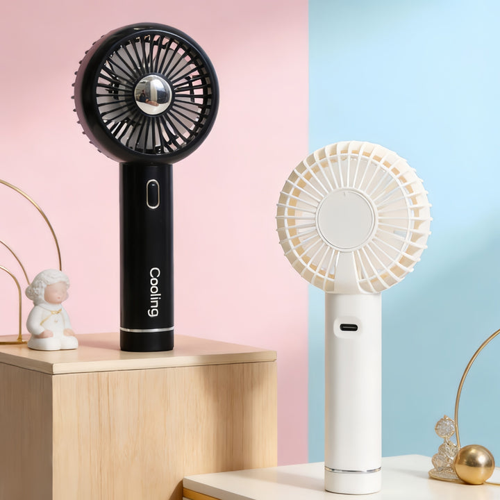 Portable USB Hand Fan with Ergonomic Design and Variable Speed Control Bowlift