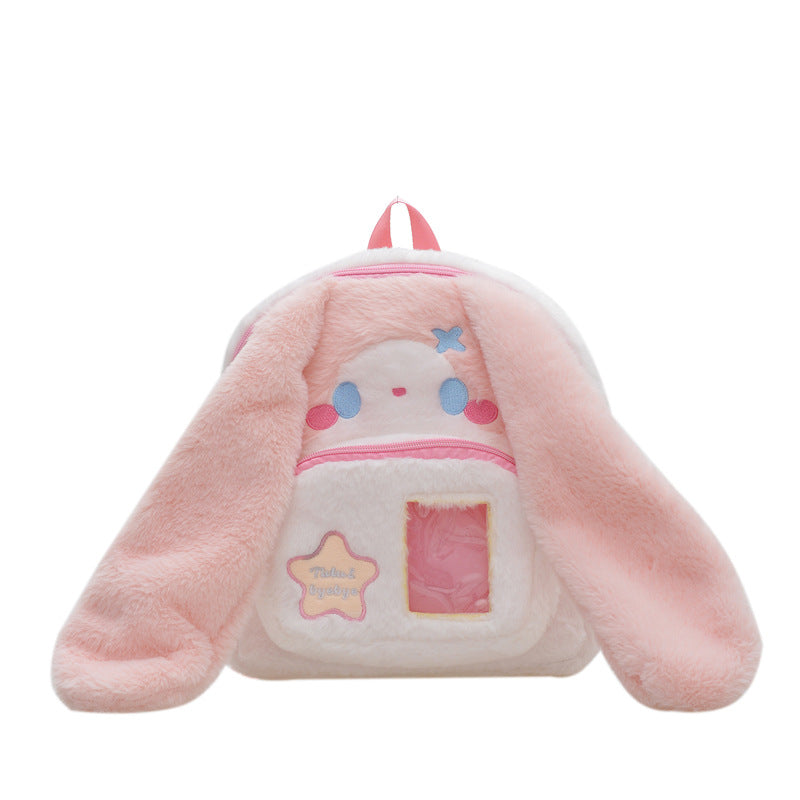 Plush Backpack in Cute Bunny Design Bowlift