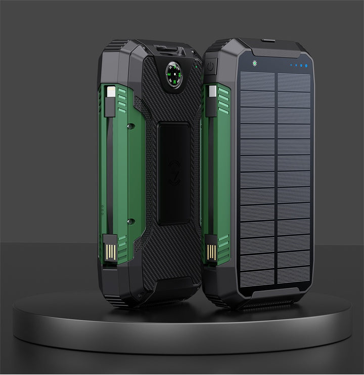 Robust Solar Powerbank with Integrated Compass and LED Lighting Bowlift