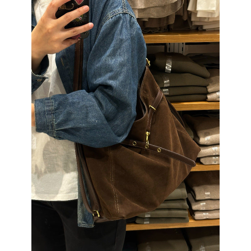 Luxurious Suede Tote Bag Bowlift