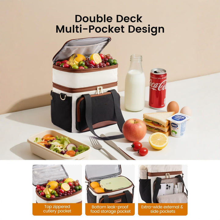 Insulated picnic bag with multiple compartments and elegant details Bowlift
