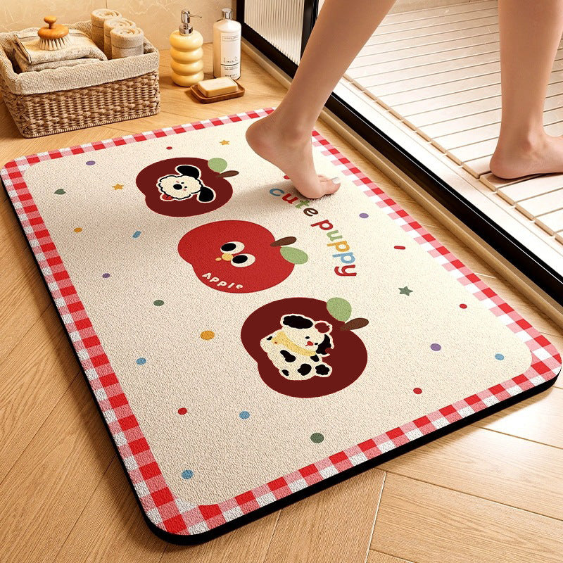 Cute Animal-Themed Memory Foam Bath Mat Bowlift
