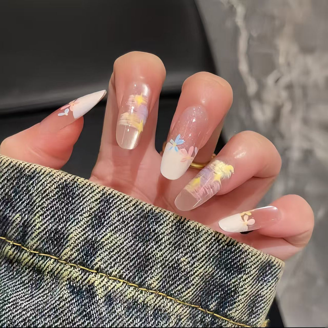 Glossy Square Tip Press-On Nails Bowlift