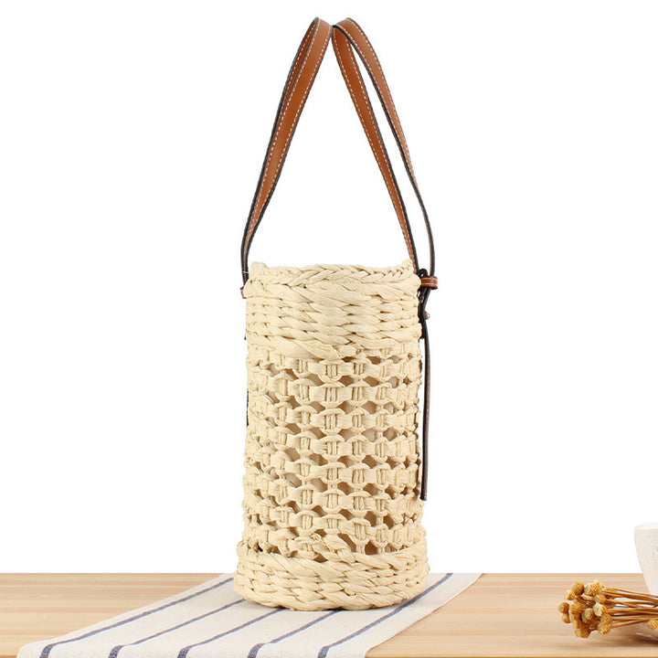 Braided tote bag with structured design Bowlift