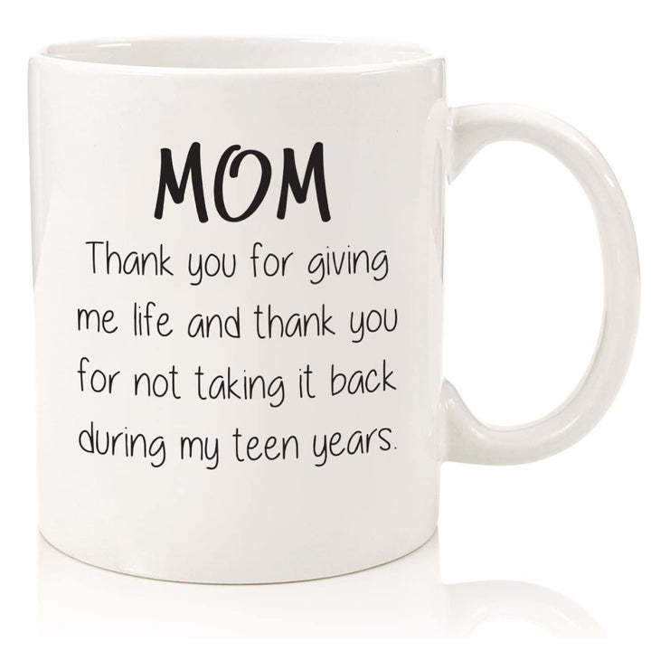 Ceramic Novelty Mother'S Day Coffee Mug With Tall Straight Walls Large C-Handle Sublimation Print