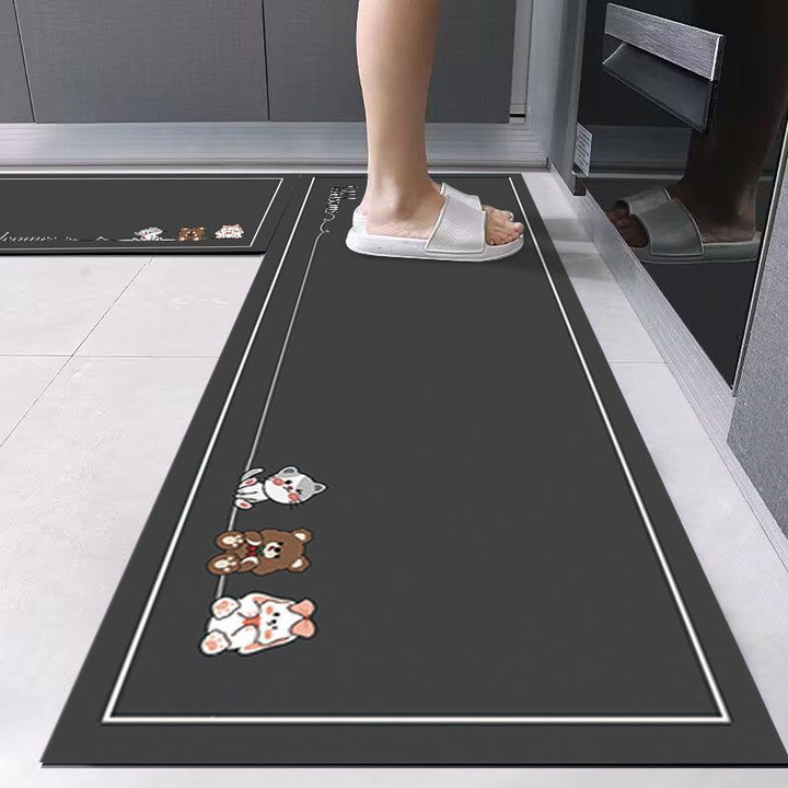 Cute Animal-Themed Kitchen Runner