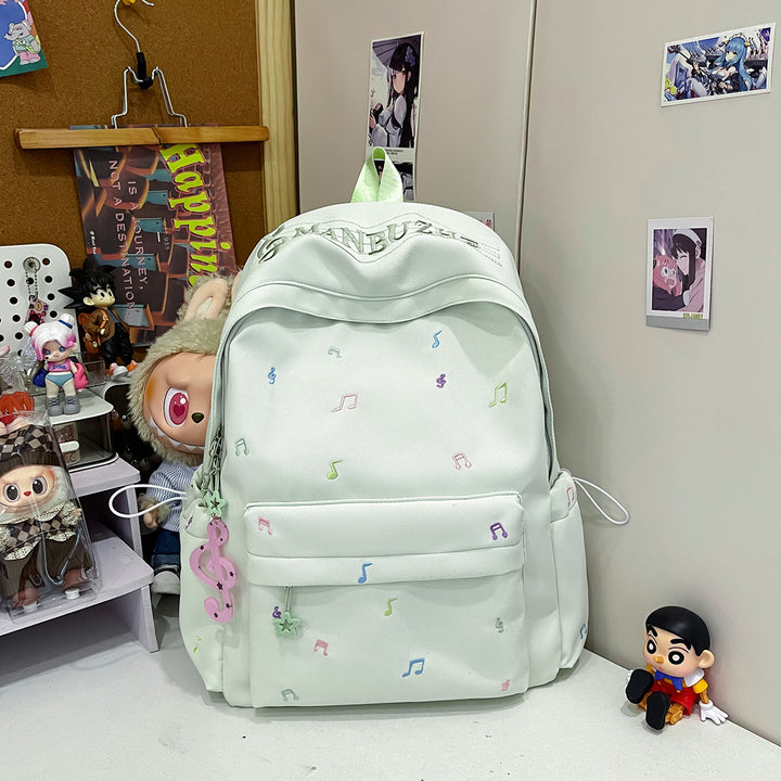 Musical-Themed Casual Backpack Bowlift