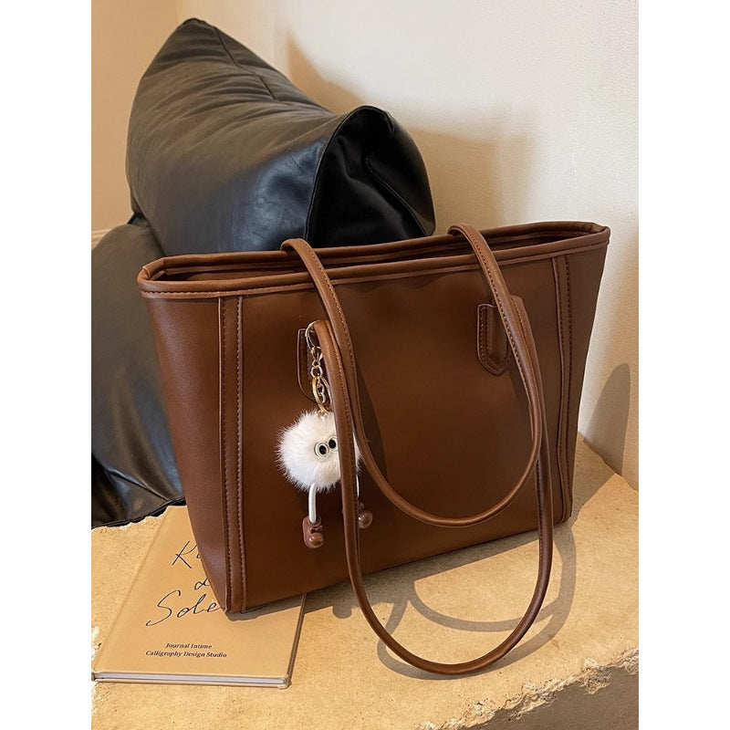 Classic Faux Leather Tote Bag Bowlift