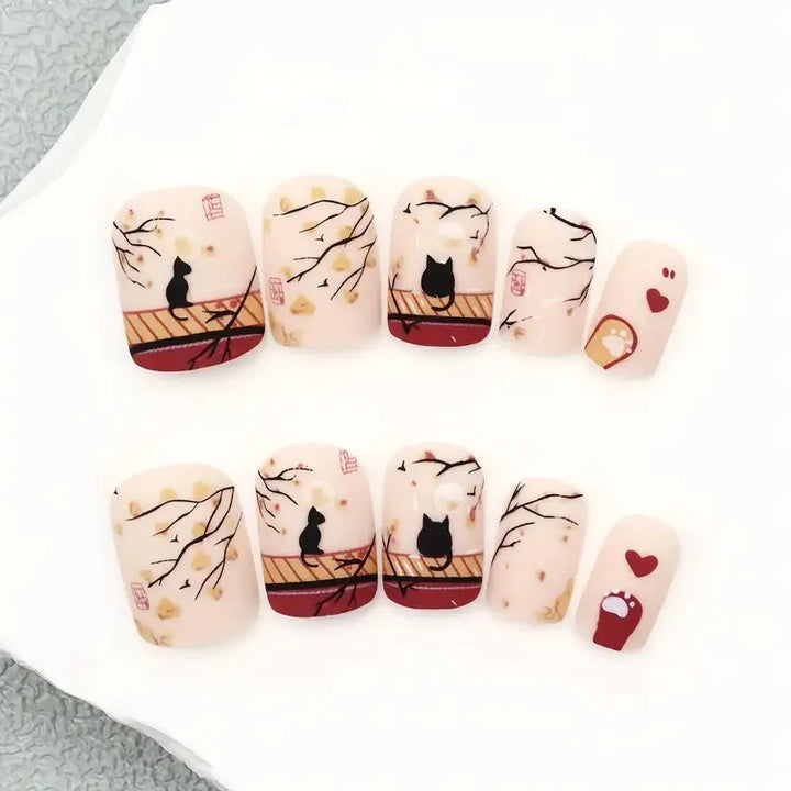 Halloween Nail Art Set with Creative Designs and Sparkling Details Bowlift