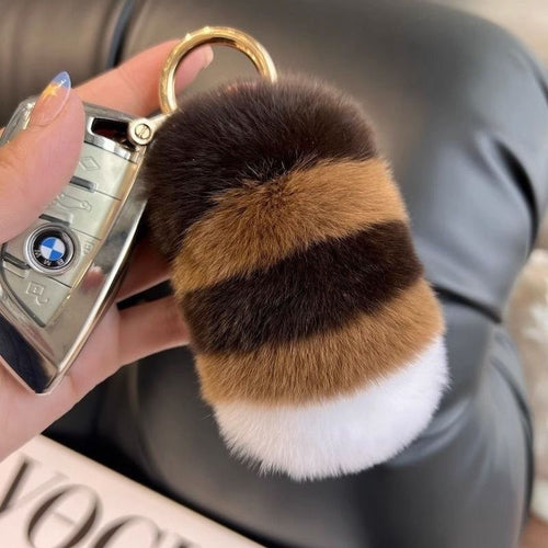 Faux Fur Keychain Accessory Bowlift