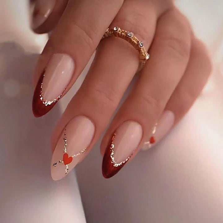 Artificial nail set with unique patterns Bowlift