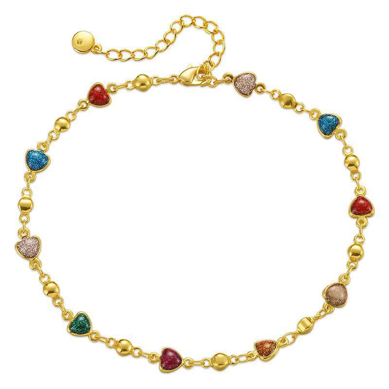 Heart Charm Anklet Bowlift