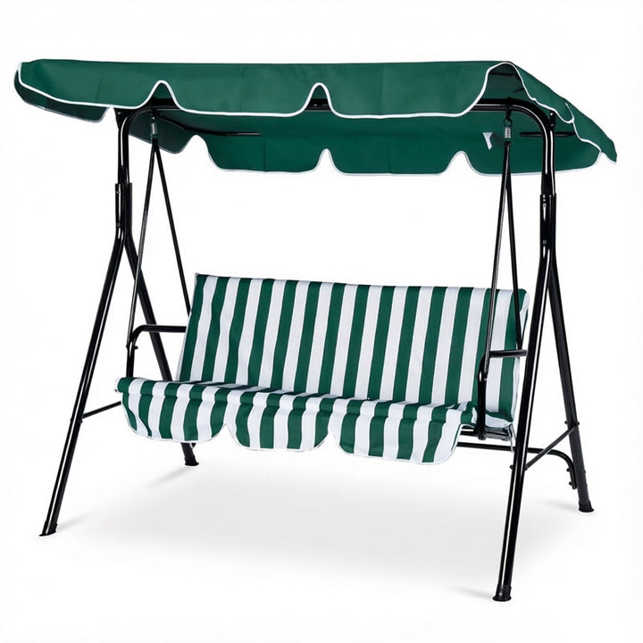 Roomy outdoor canopy swing bench with adjustable canopy Bowlift