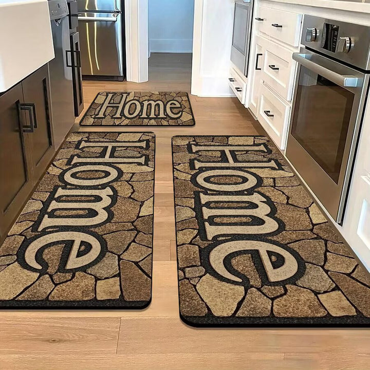 Stone-Inspired Decorative Area Mat Bowlift