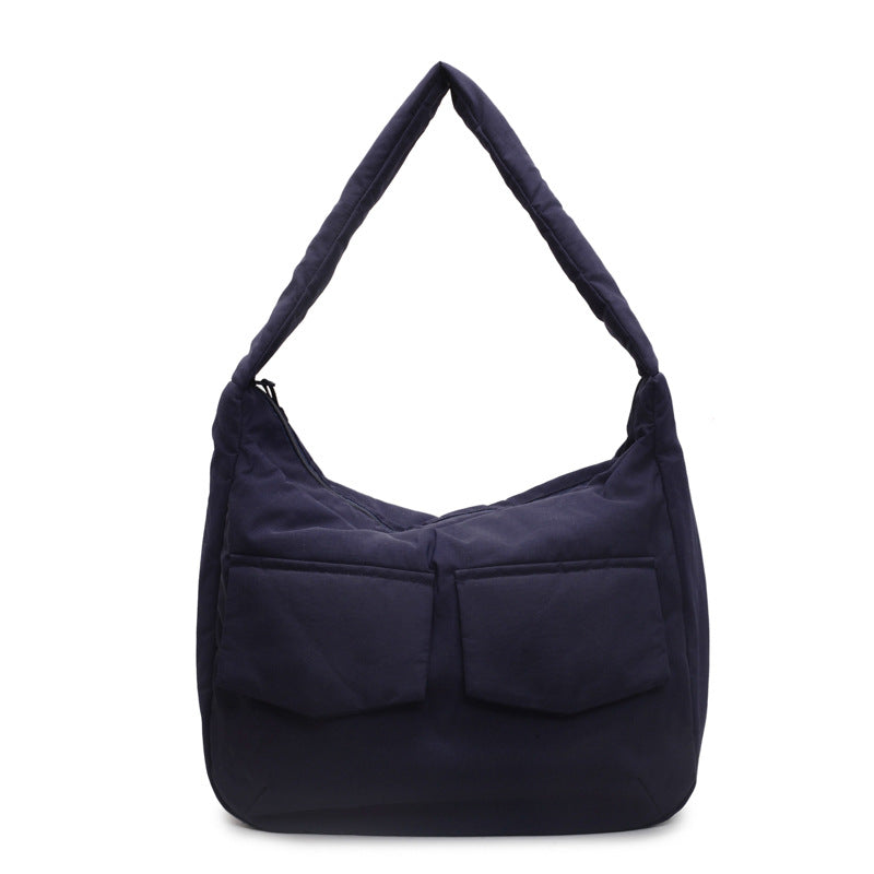 Soft Fabric Shoulder Hobo Bag Bowlift