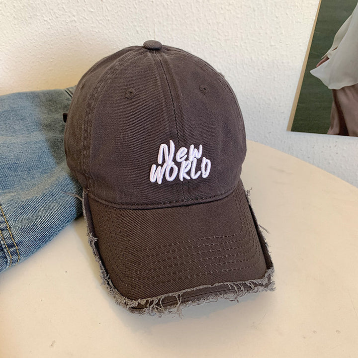 Unisex Distressed Signature Baseball Cap Bowlift