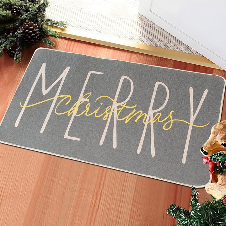 Festive Holiday Door Mat Bowlift
