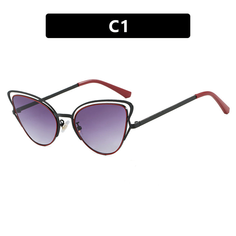 Women's Cat-Eye Glasses with Elegant Metal Frame and Comfortable Fit Bowlift