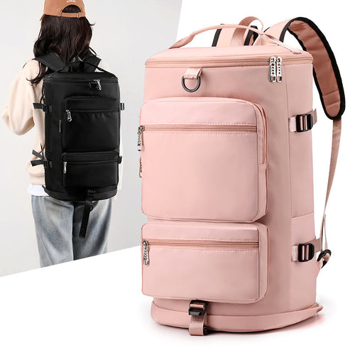 Multi-Compartment Travel Backpack Bowlift