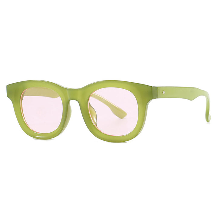 Women's stylish round sunglasses with sturdy frame and protective UV filter Bowlift