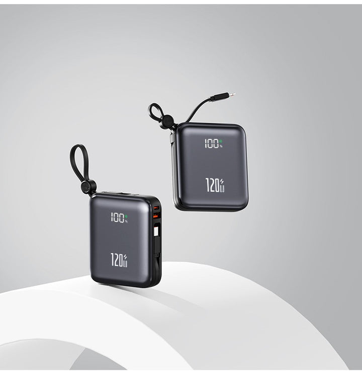 Compact power bank with state-of-the-art quick charging function and digital display Bowlift