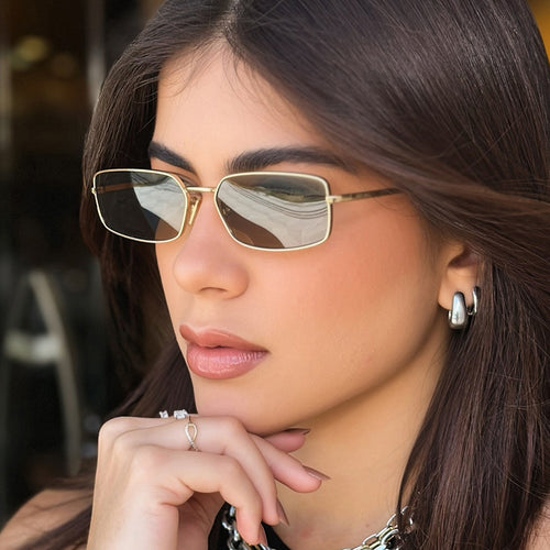 Women fashionable square sunglasses with polarized lenses Bowlift