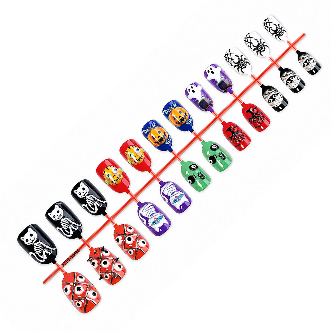 Halloween Artificial Nail Set Bowlift
