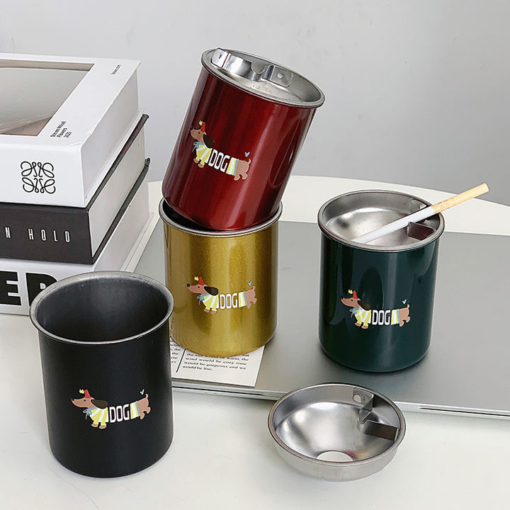 Thermal mug with funny dog breakfast design Bowlift