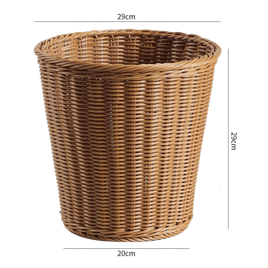 Decorative Woven Waste Basket Bowlift