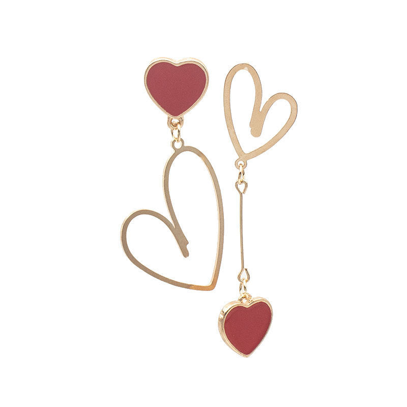 Heart-Shaped Dangle Earrings Bowlift