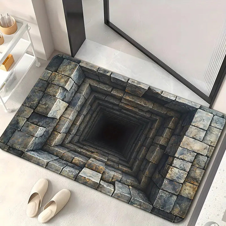 3D Optical Illusion Entrance Mat